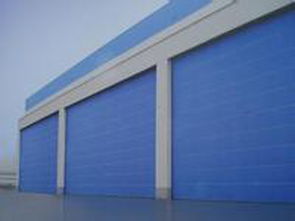 不銹鋼車庫門產品展示 - 天津智晴門窗廠專業制造